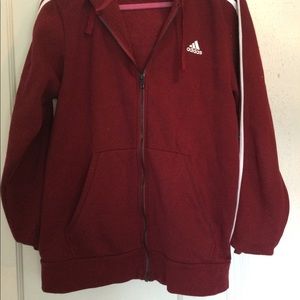 Adidas zip front hoodie
